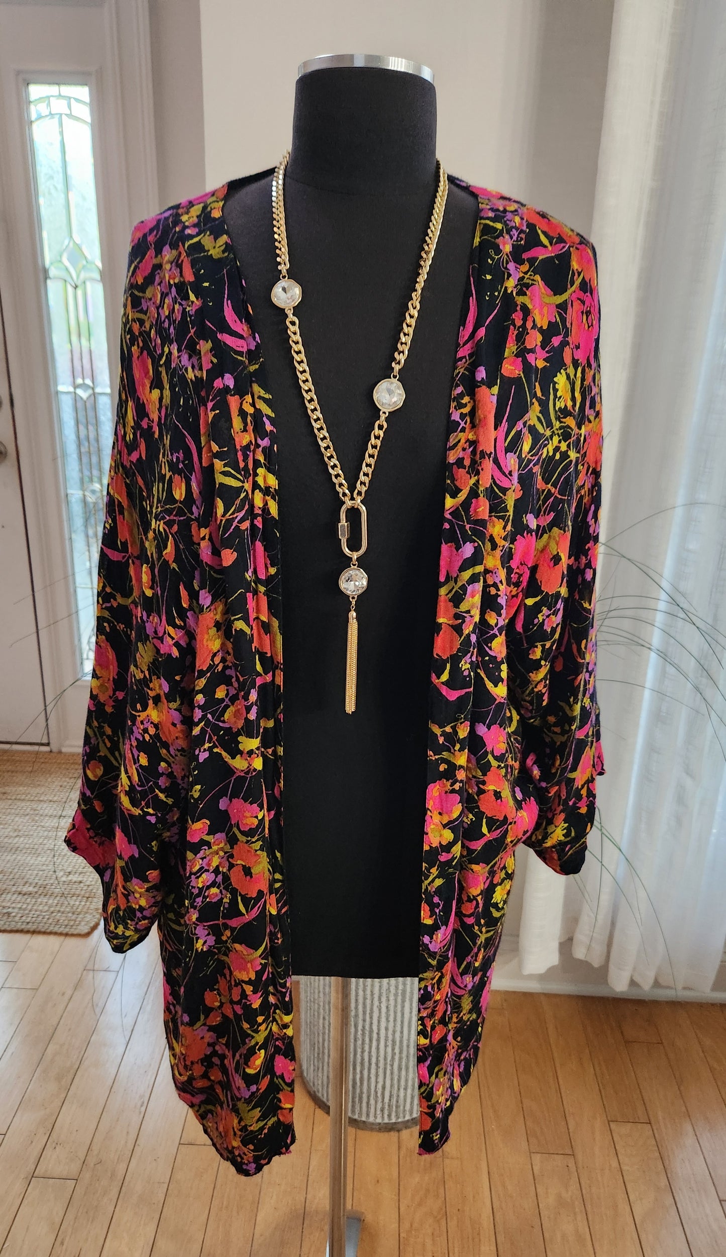 Michael Stars Floral Duster Sz L