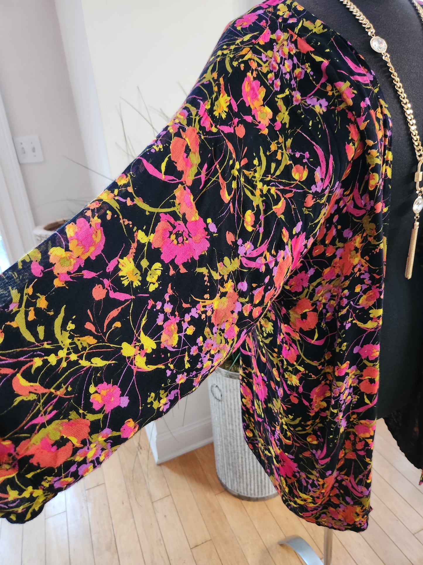 Michael Stars Floral Duster Sz L