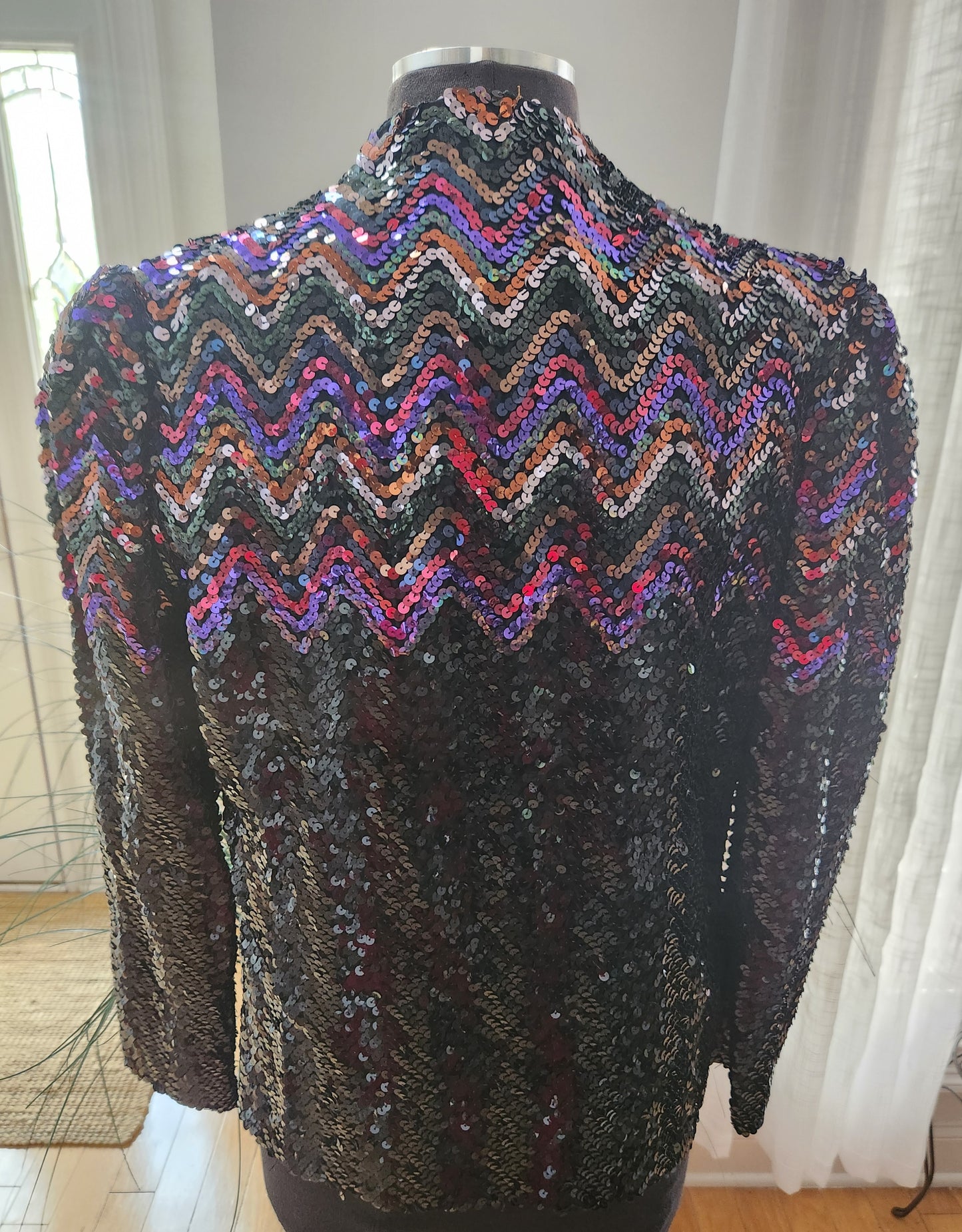 Vintage Sequined Blazer Sz S
