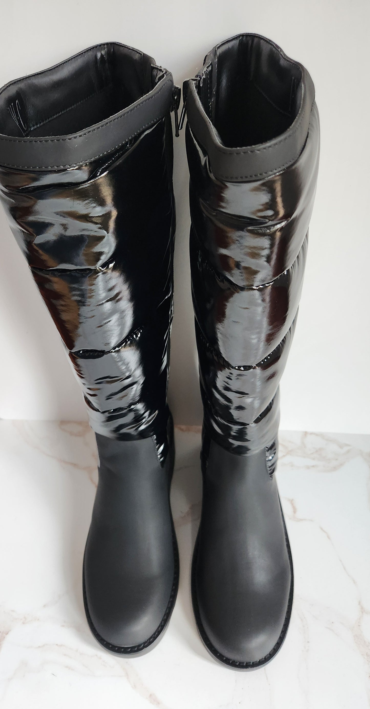 I.N.C International Concepts Hiliah Black Wedge Boot Sz 7M