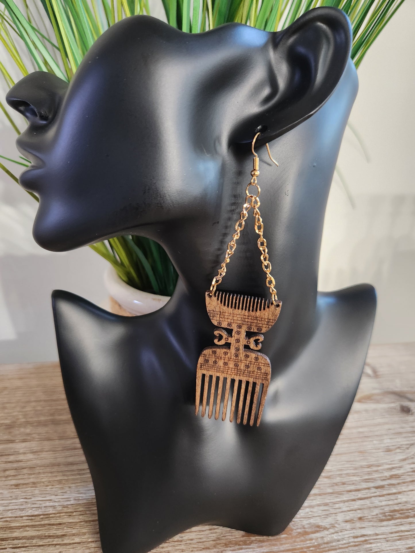Afro Pick Earrings