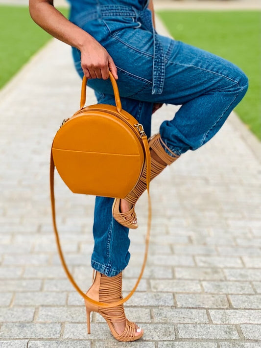 Bailey Circle Crossbody - Mustard