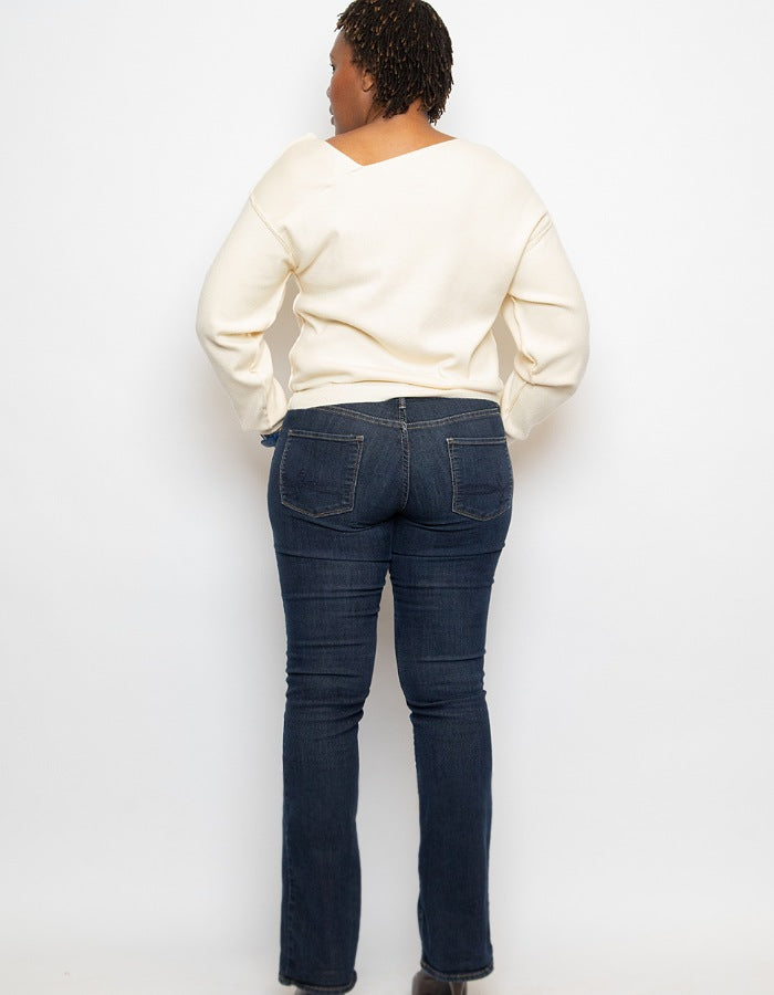 Cold Shoulder Sweater Cream