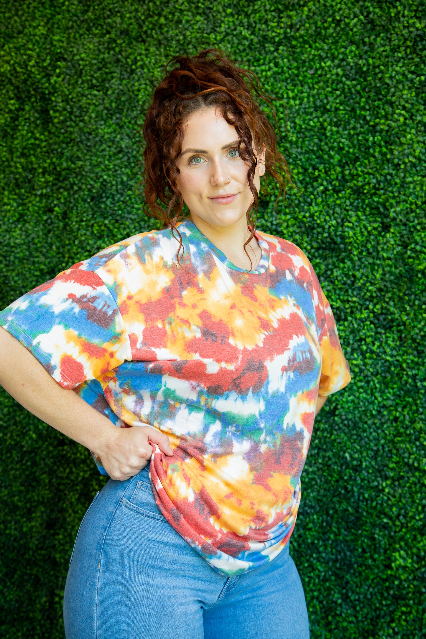 Zenana Colorful Oversized Tee