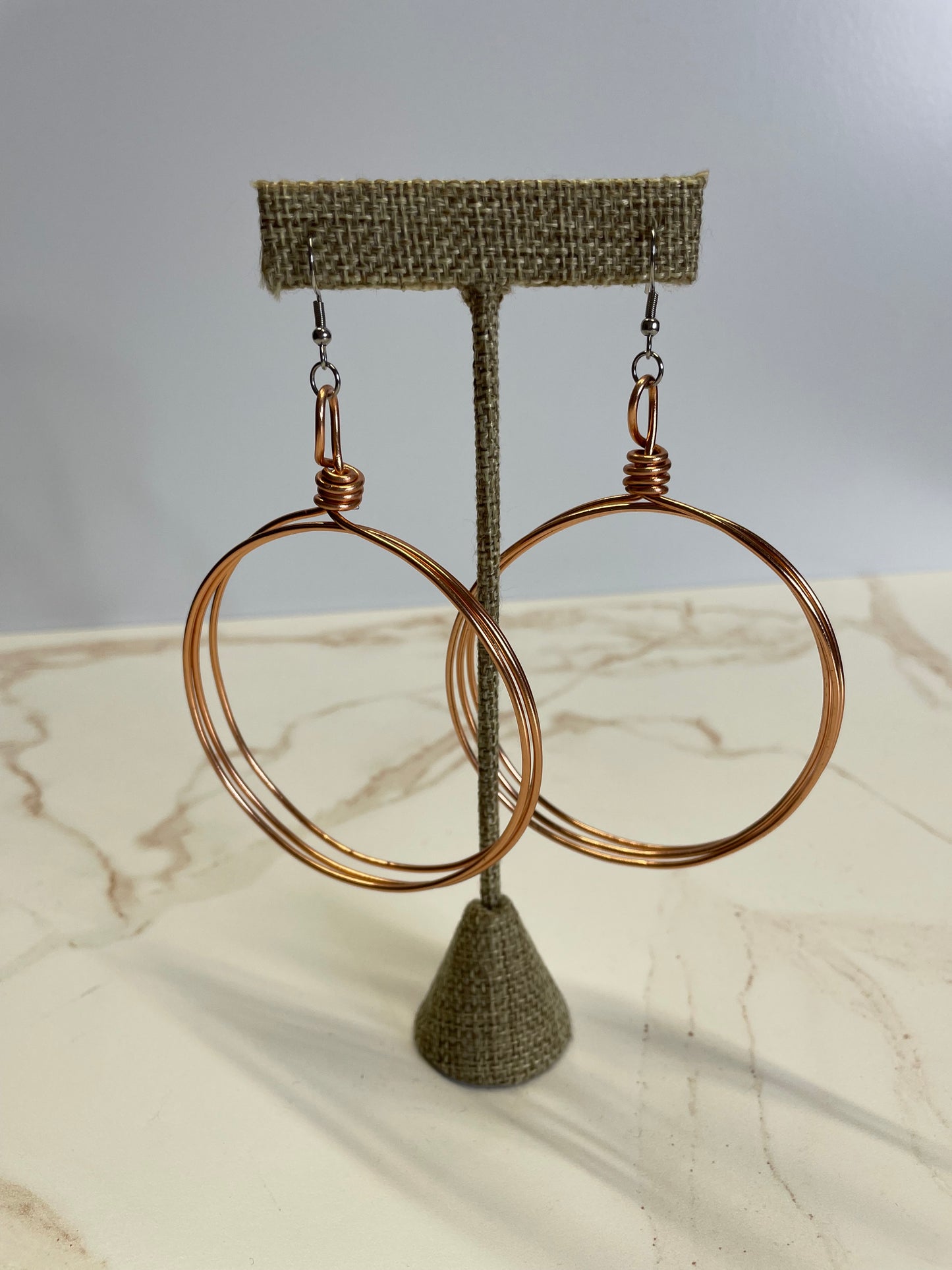 Hula Hoop Earrings - Large Gold