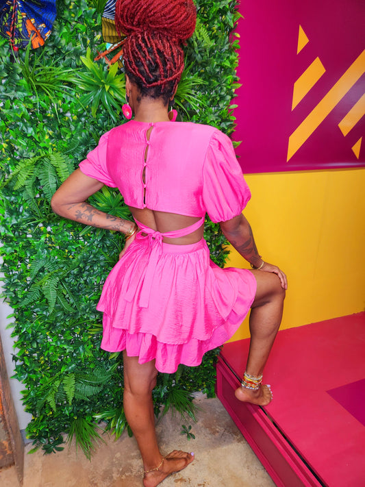 Pinkie Cut-Out Dress