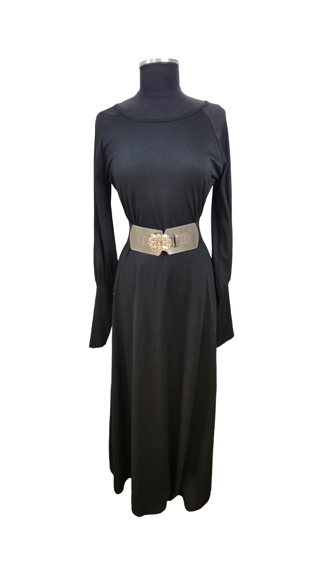 Carmen Black Maxi Dress Sz M