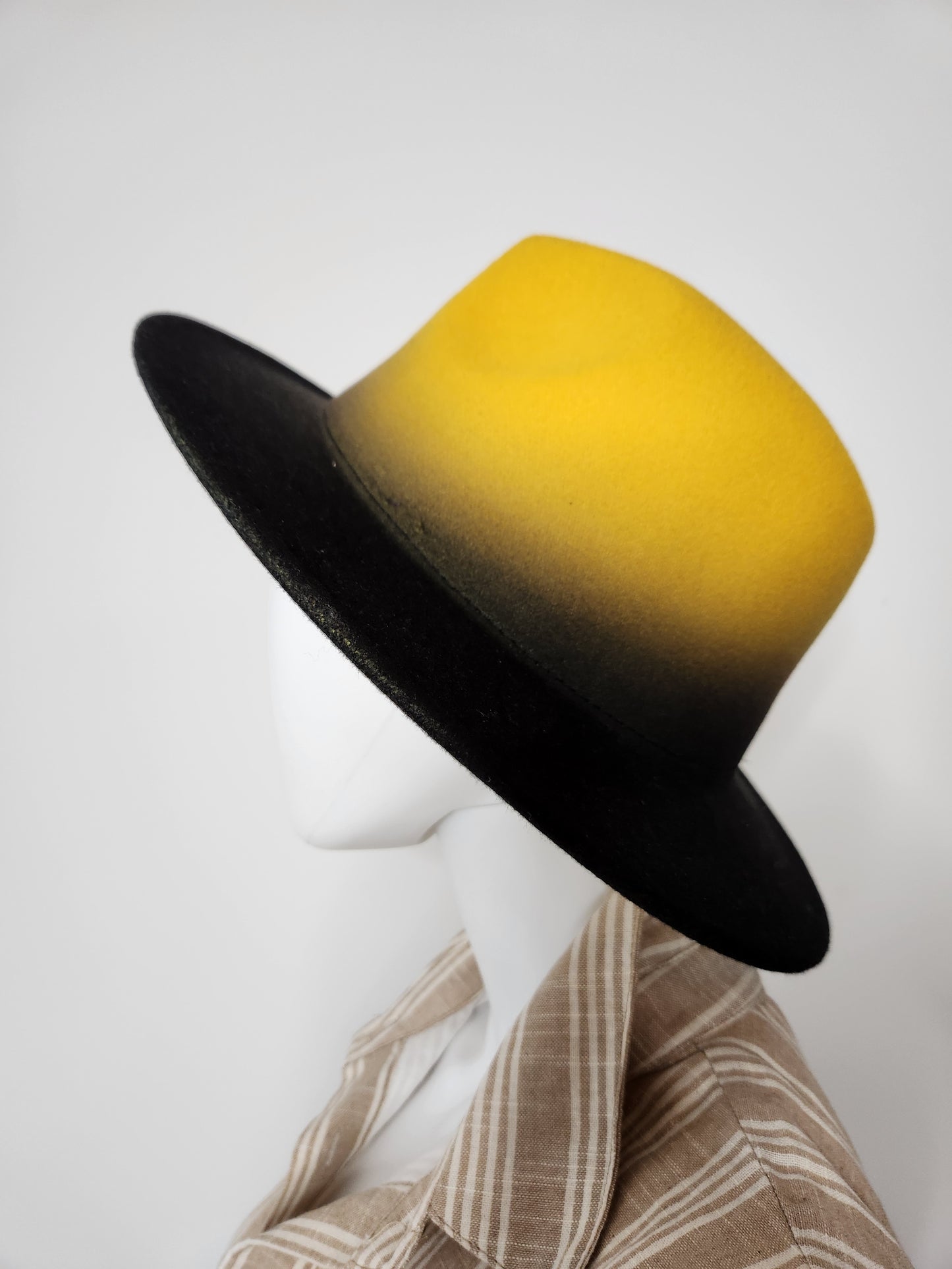 Ombre Mustard Fedora
