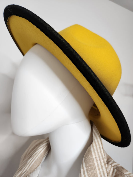 Ombre Mustard Fedora