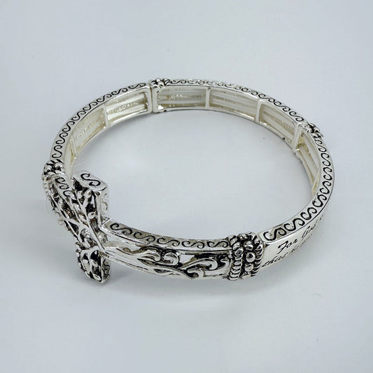 Tree of Life Cross Bracelet With Scripture