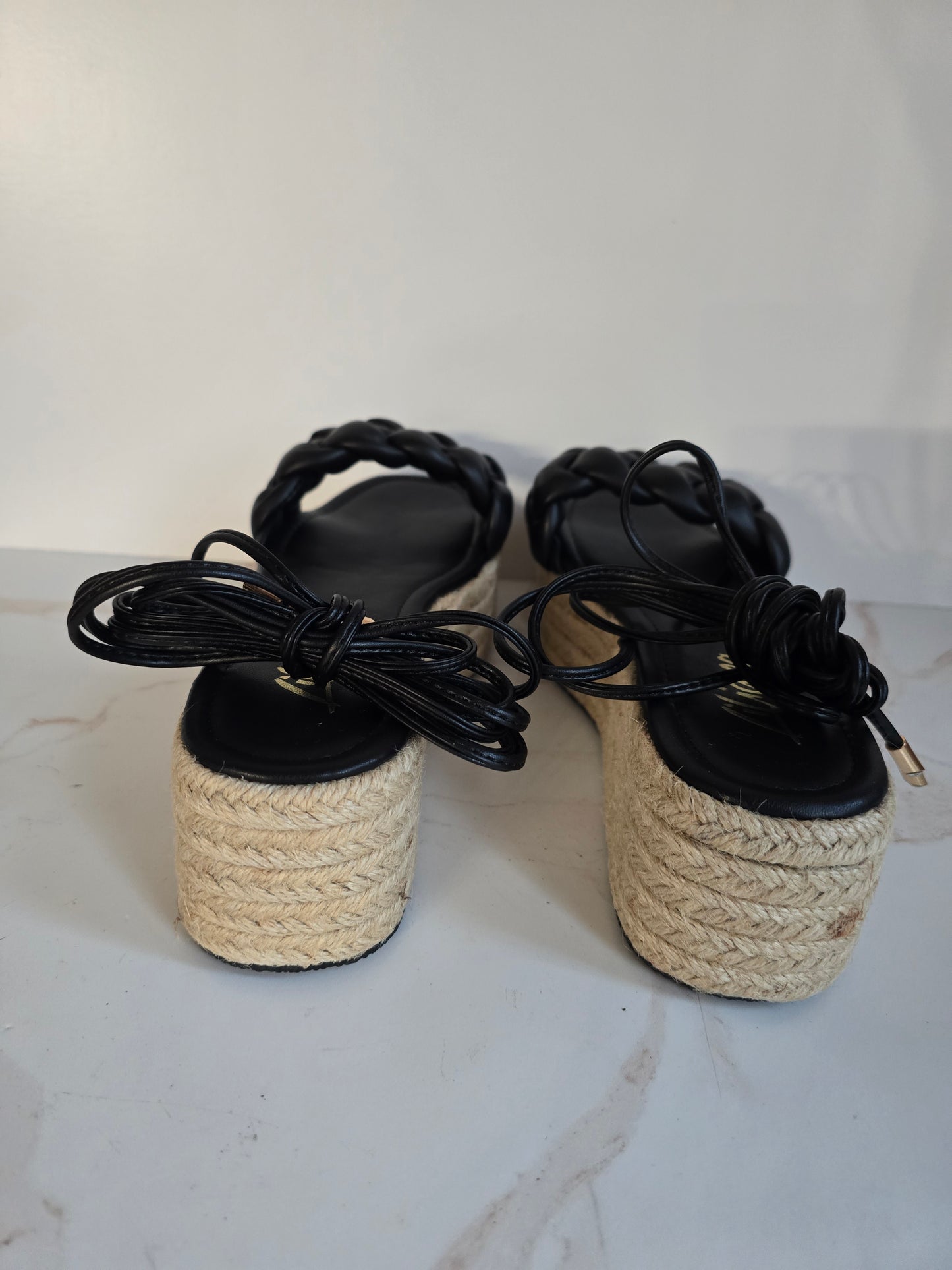 Liliana Braided Lace-Up Sandal Sz 9