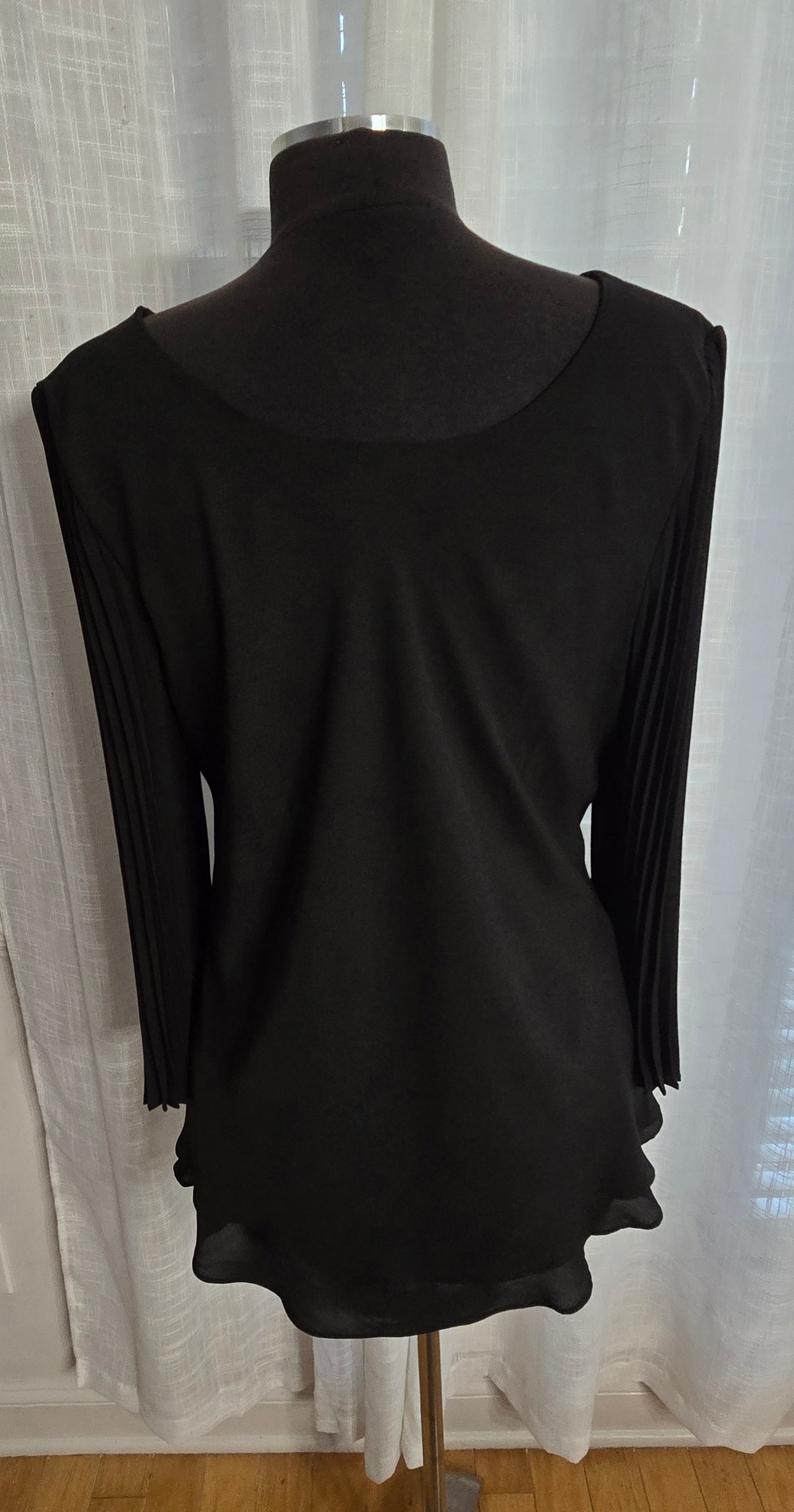Laurie Felt Vlack Blouse Sz M