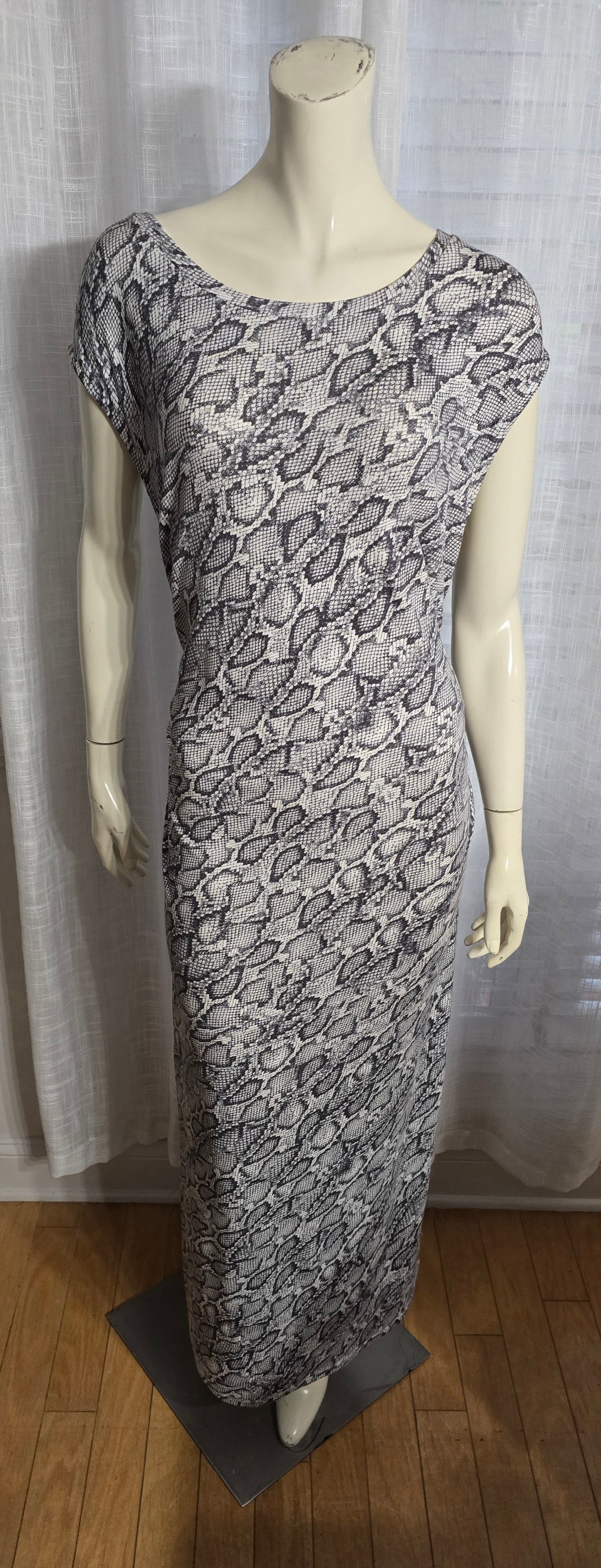 bar III Snake Print Ruched Dress Sz 2X