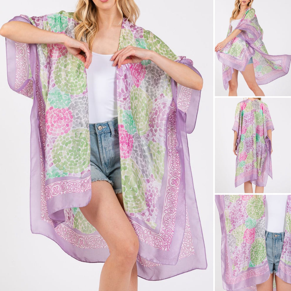 Dalia Purple Kimono One Size