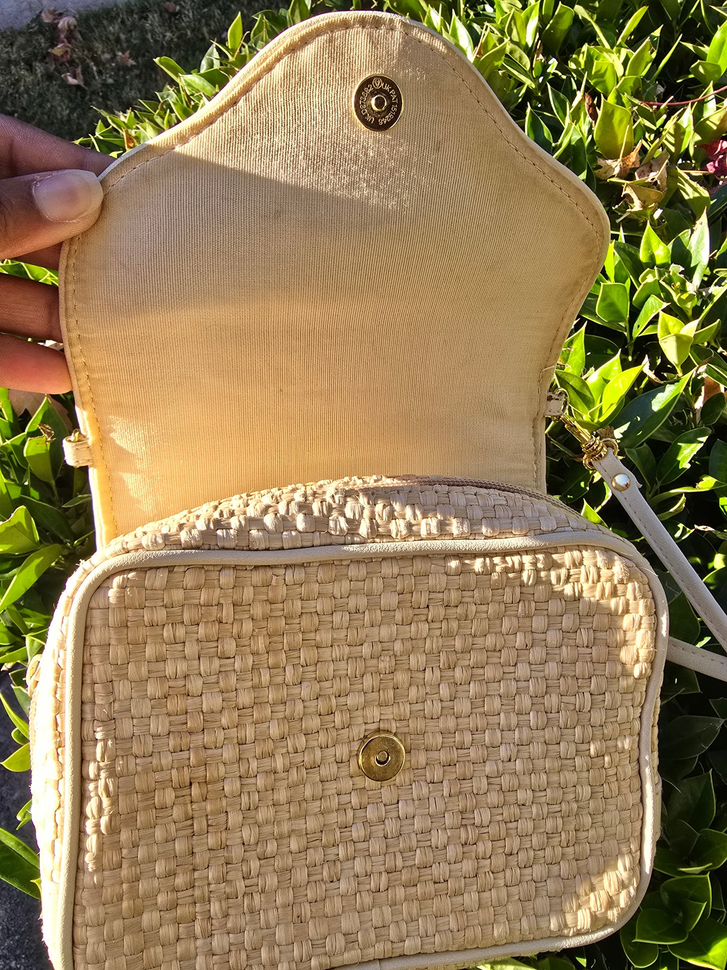 Etienne Aigner Vintage Woven Crossbody Bag