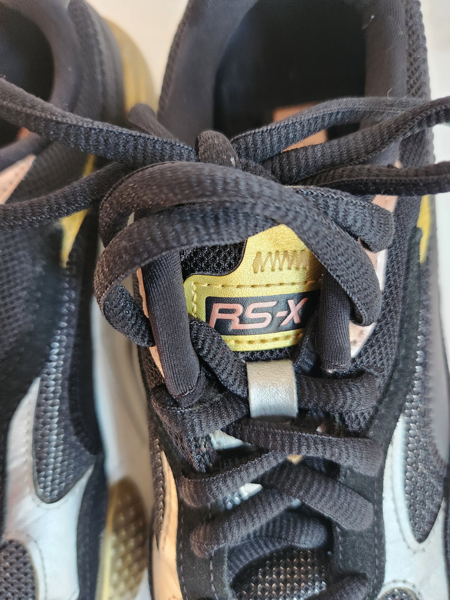 Puma RS-X3 Metallic Rose-Gold-Silver-Black Casual Running Shoes Women’s Size 7.5