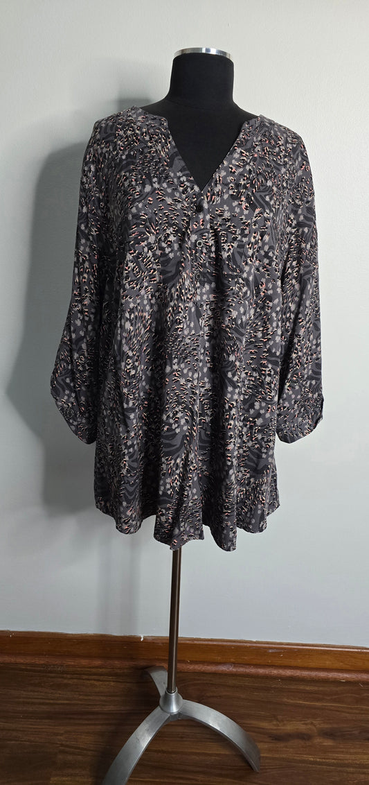 Torrid Zebra Print Blouse Sz 4X