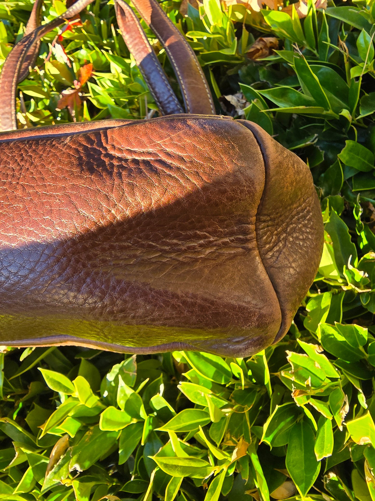 Fossil Brown Leather Shoulder Handbag