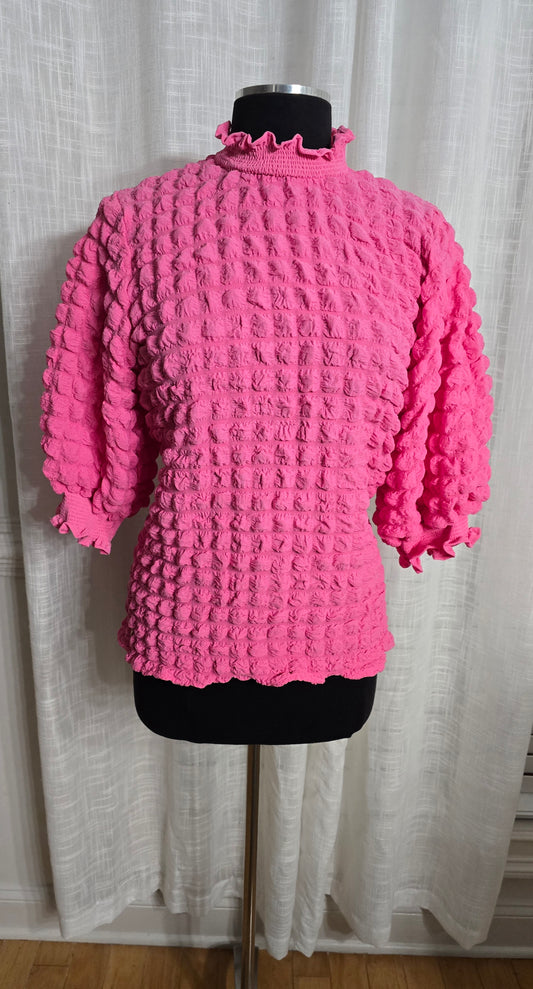 Simply Southern Bubble Top Pink Sz L ( fits up to XL)