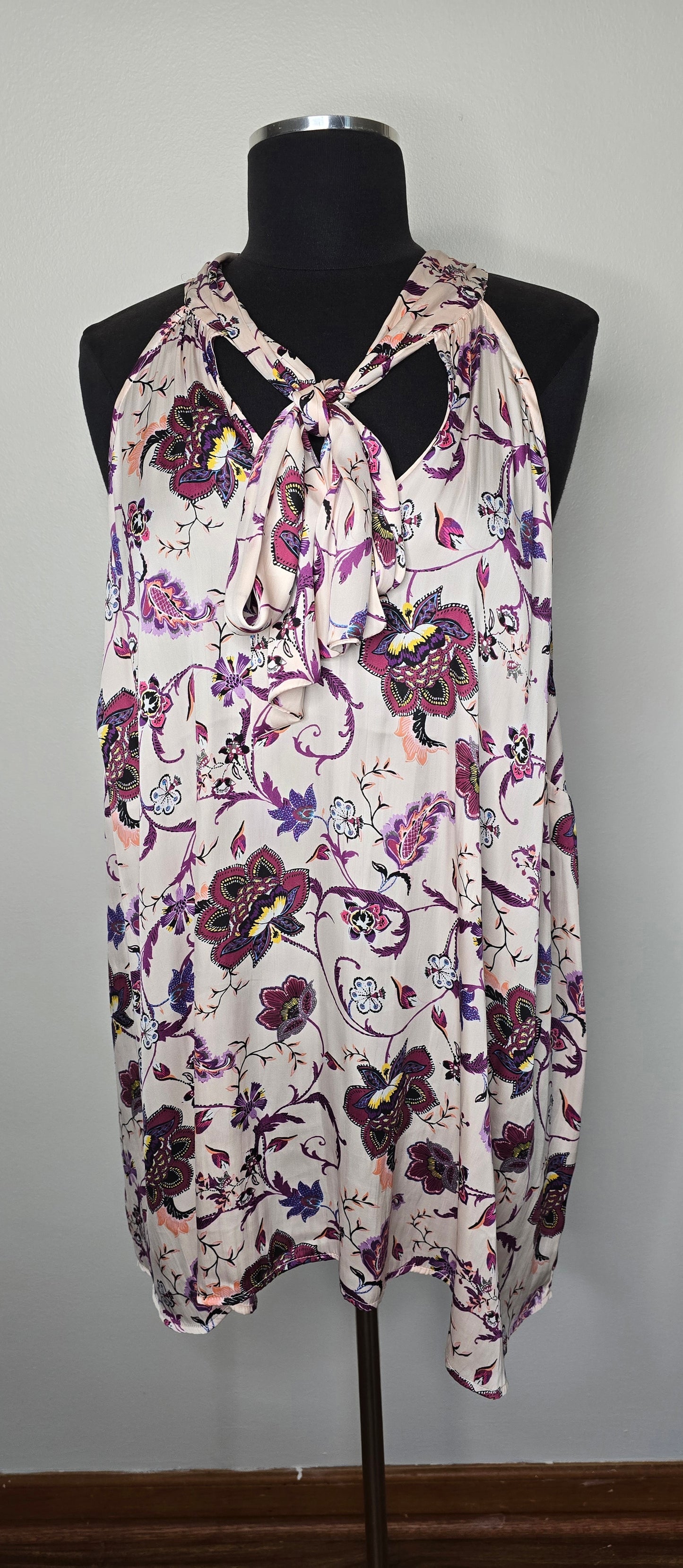 Torrid Tie Bow Halter Blouse Sz 4X