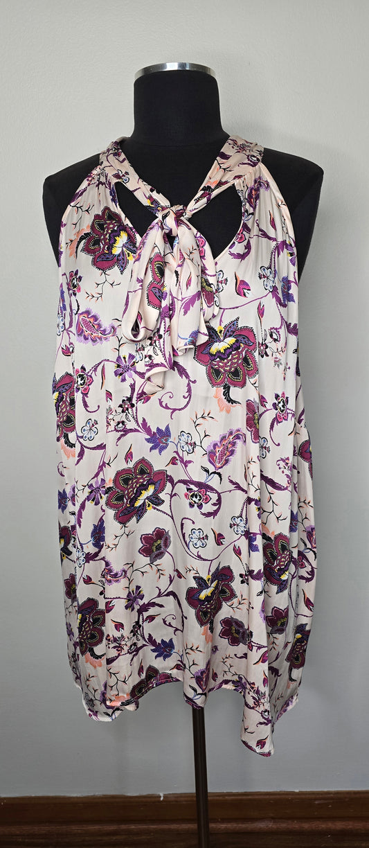 Torrid Tie Bow Halter Blouse Sz 4X