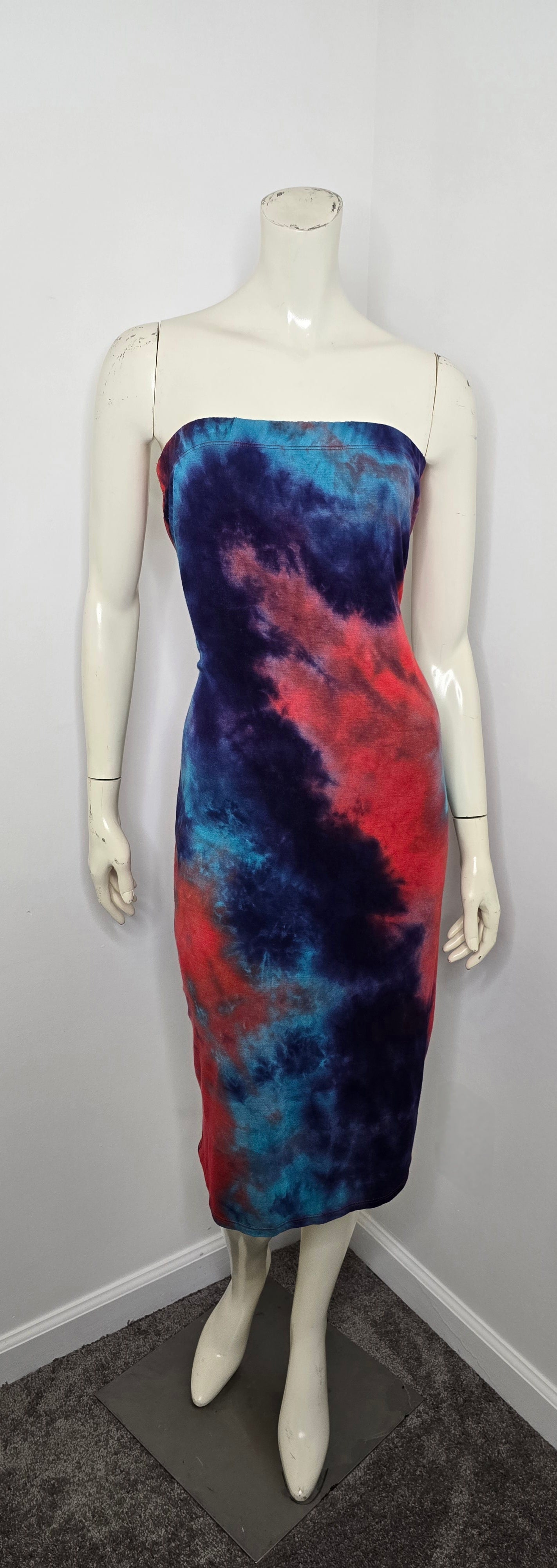 Tie Dye Tube Dress Sz XXL