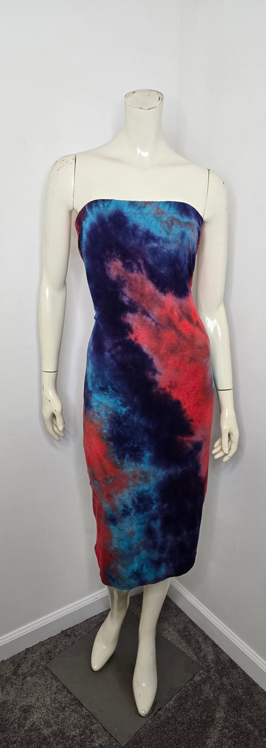 Tie Dye Tube Dress Sz XXL
