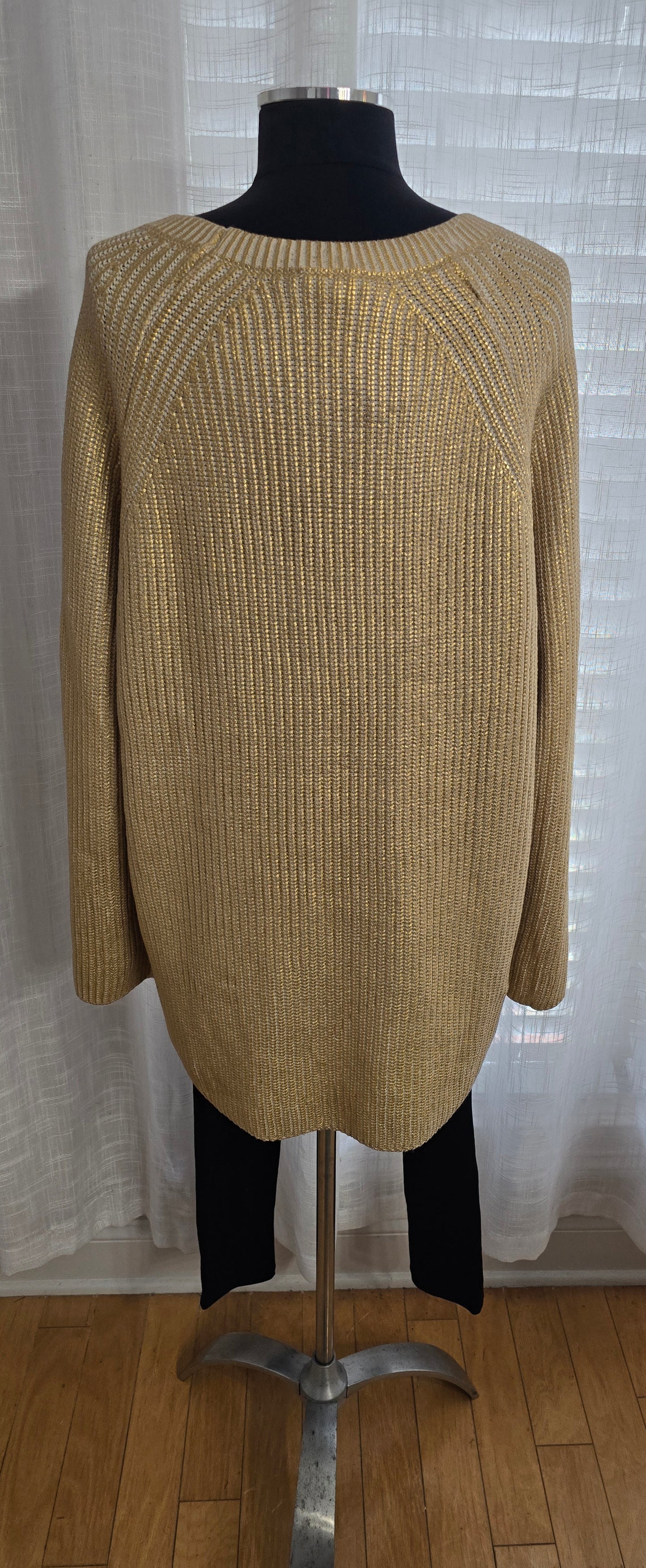 Express Gold Oversized Sweater Sz L