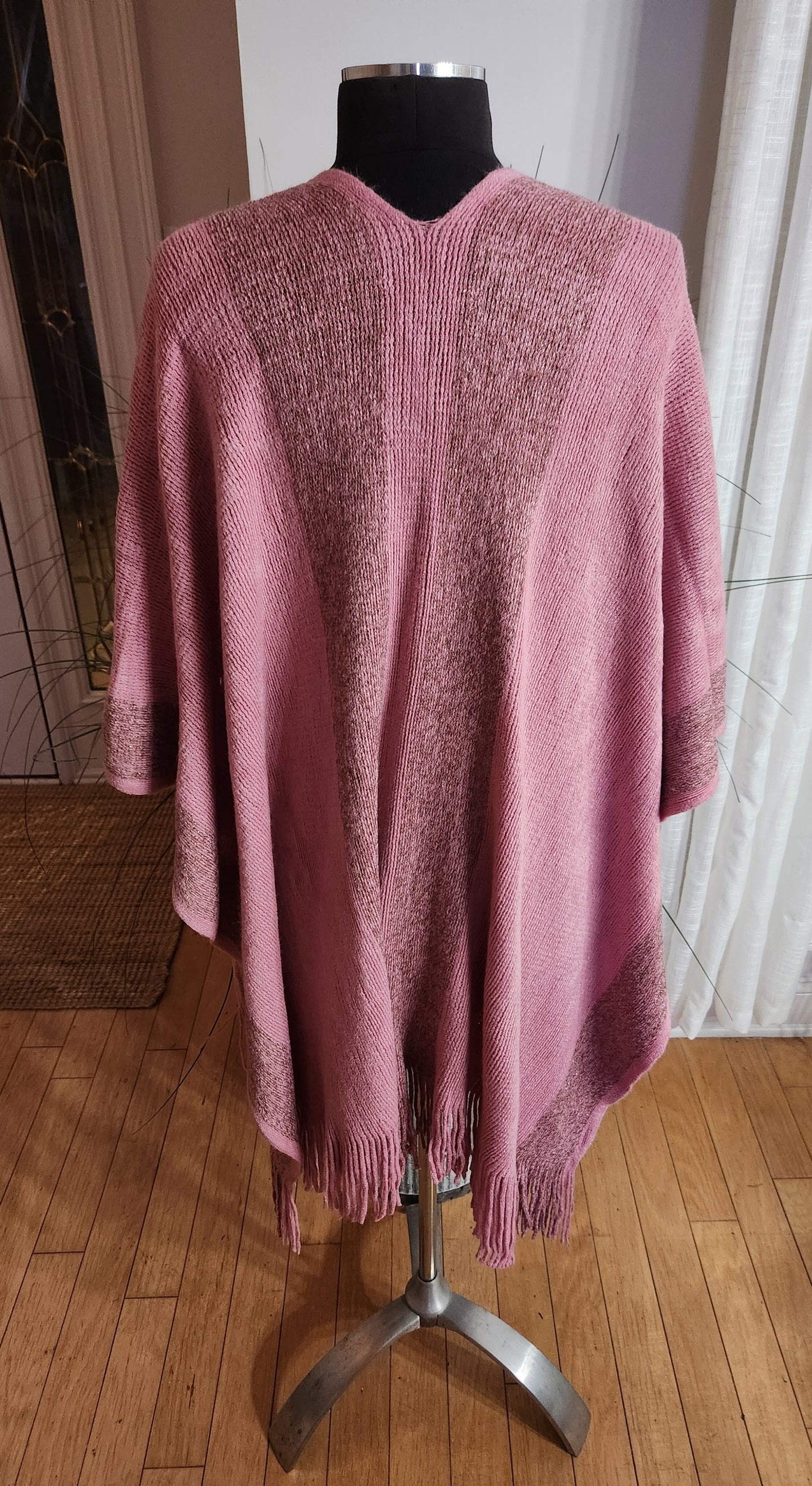 Pink Shimmery Shawl One Size
