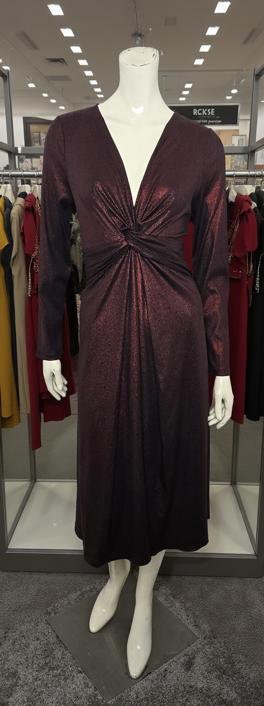 Lane Bryant Metallic Dress Sz 10/12 (best fit 12)