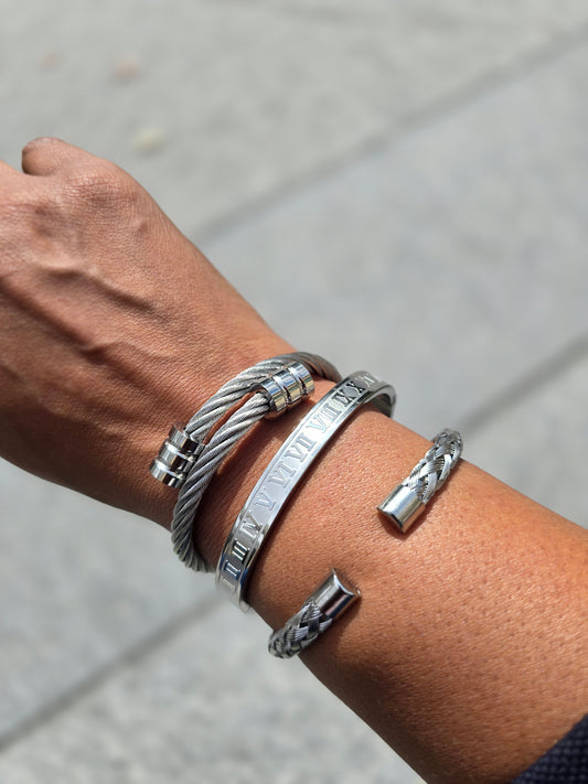 Roma Luxe Trio Stainless Steel Silver  Set
