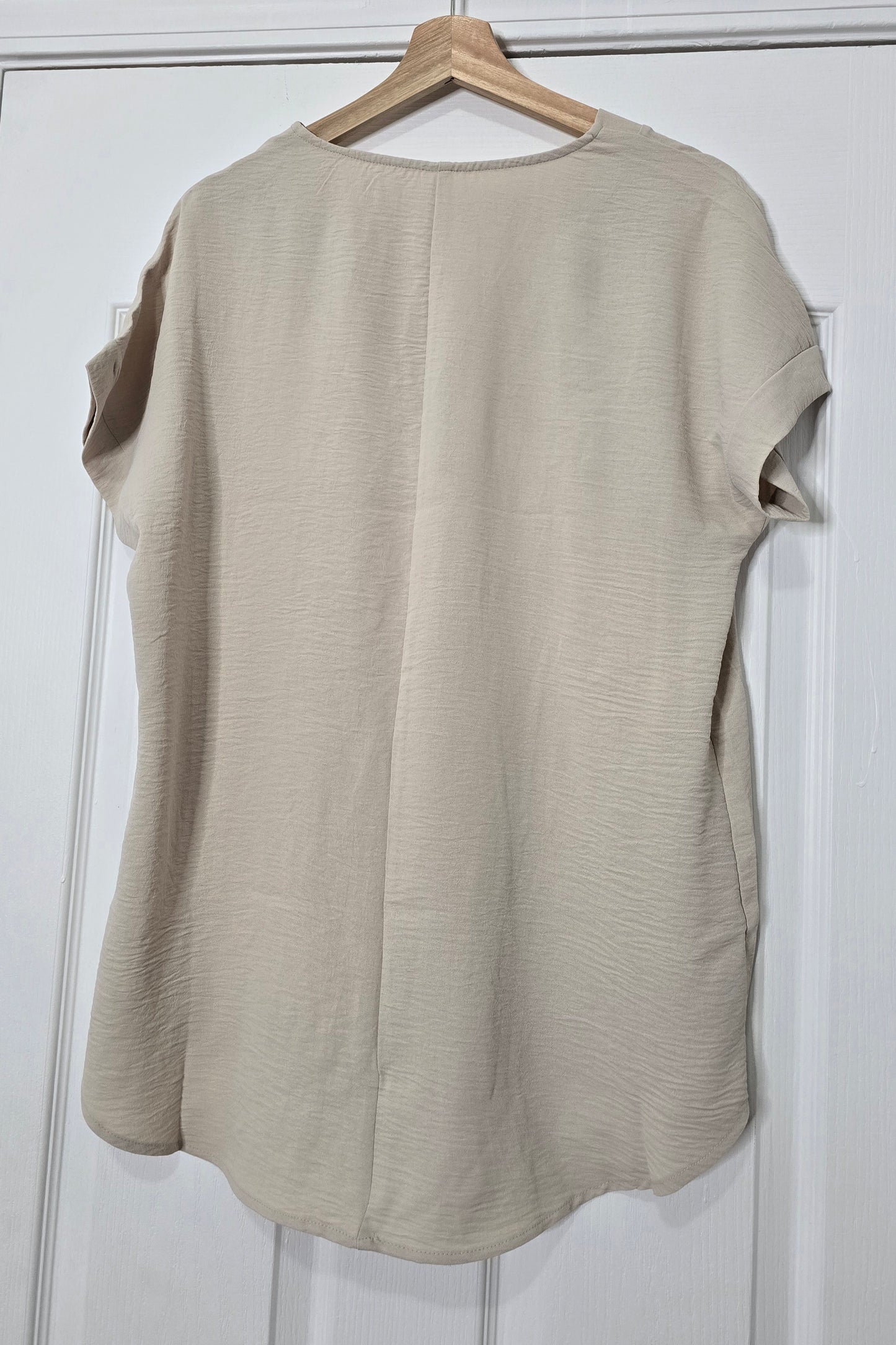 Sammy Beige V-Neck blouse
