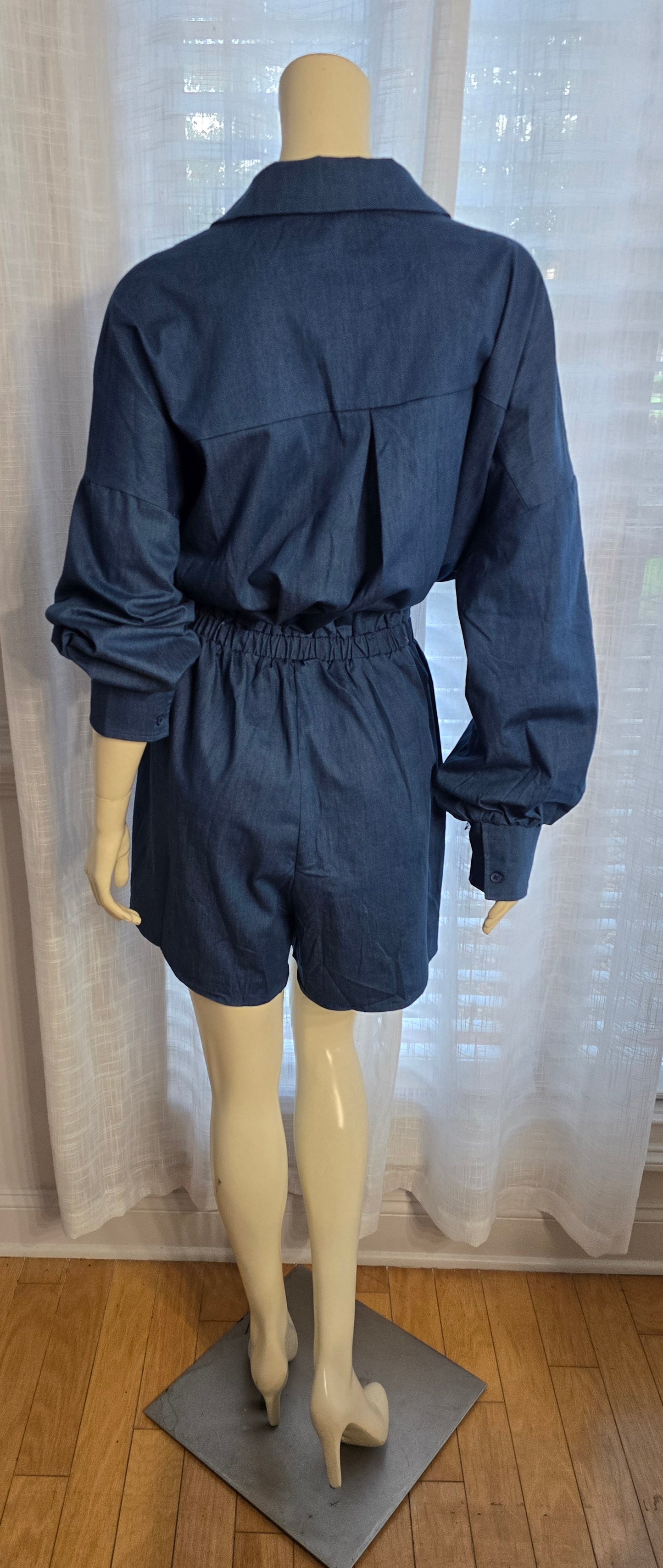 Good Time USA Denim Romper Sz 2XL