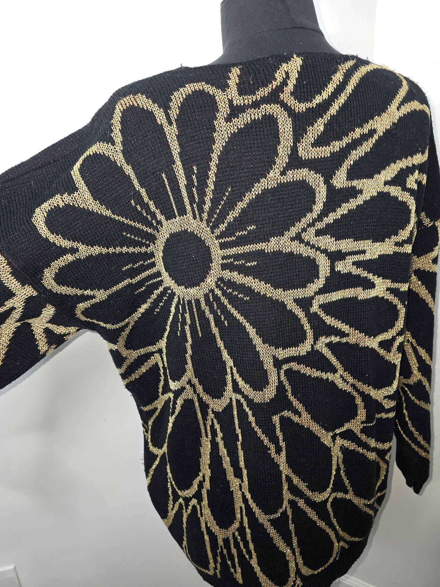 Vintage Flower Sweater Sz XL