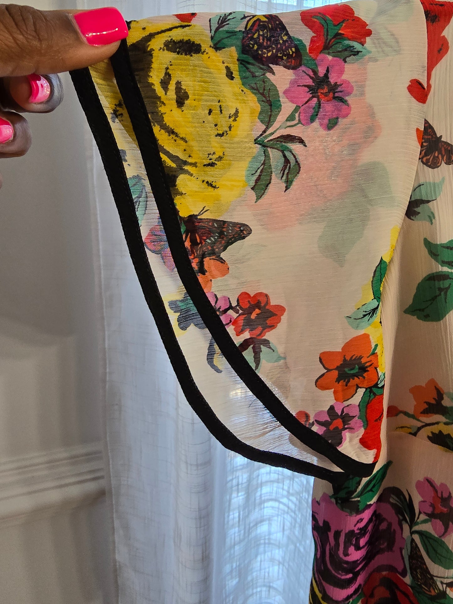 Isaac Mizrahi Live! Floral Blouse Sz 1X