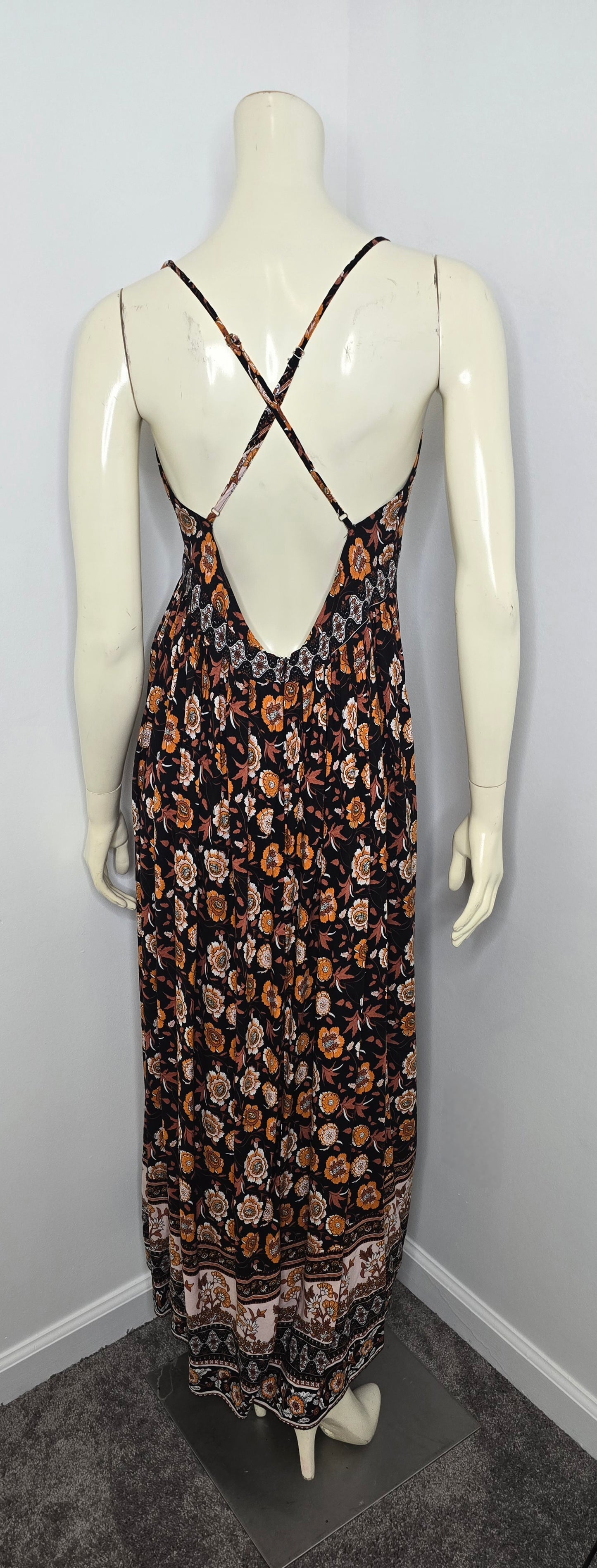 Shein Floral Maxi Dress Sz 12 (best fit 10)