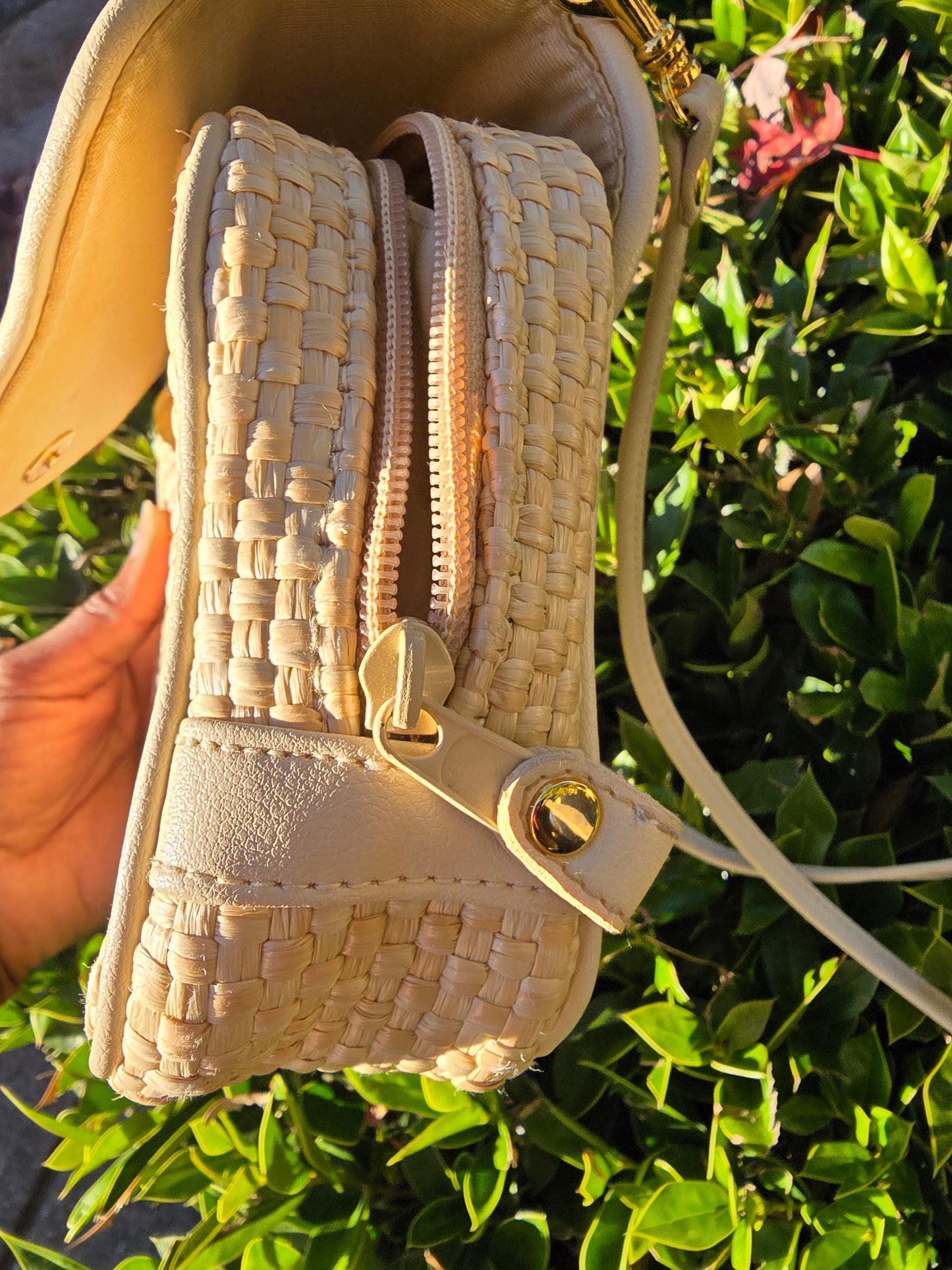 Etienne Aigner Vintage Woven Crossbody Bag