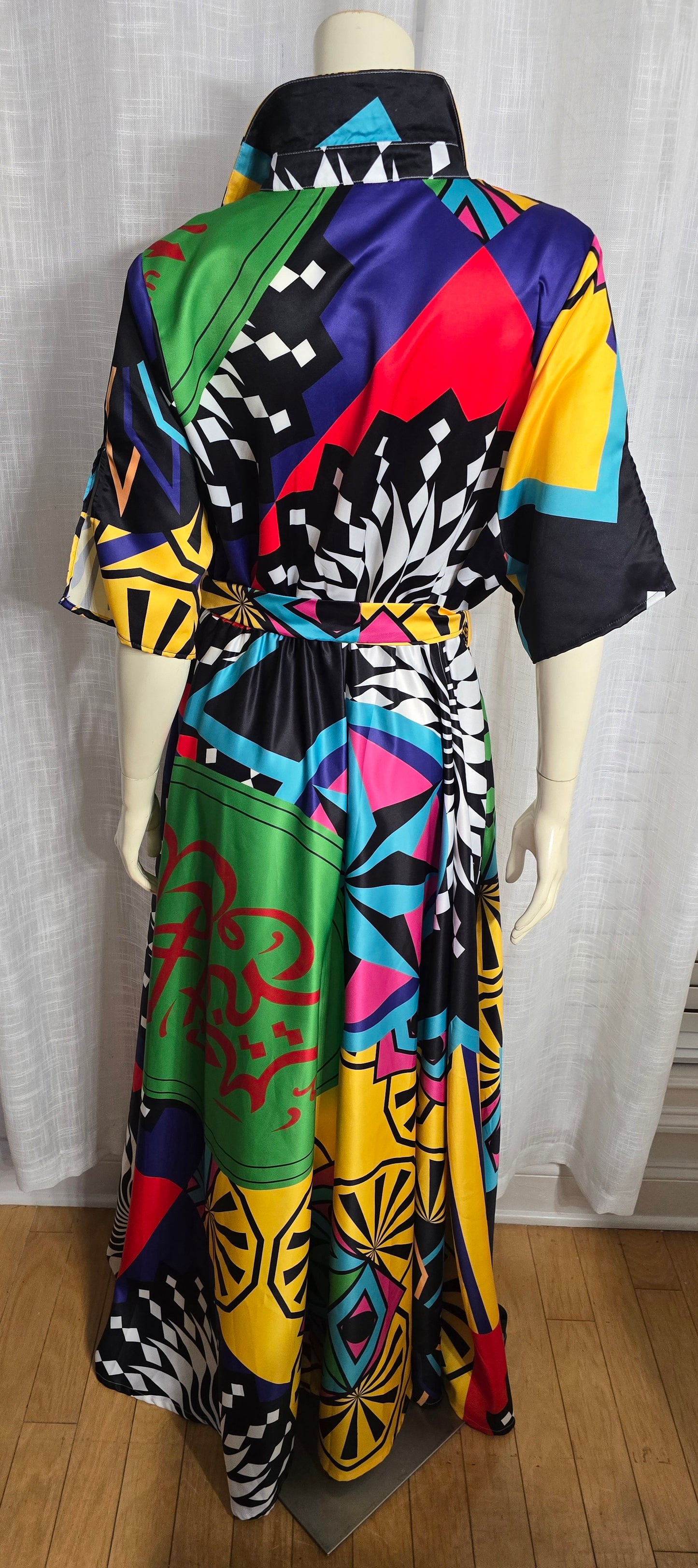 Eien Multi Print Maxi Dress Sz 2XL