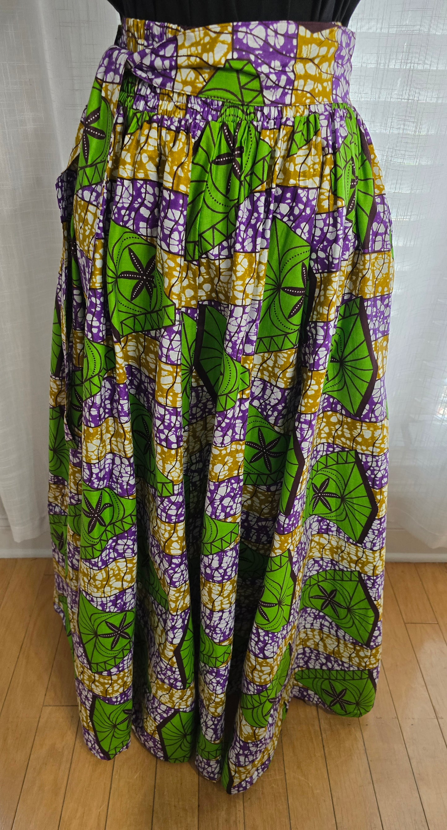 Purple Passion Ankara Maxi Skirt