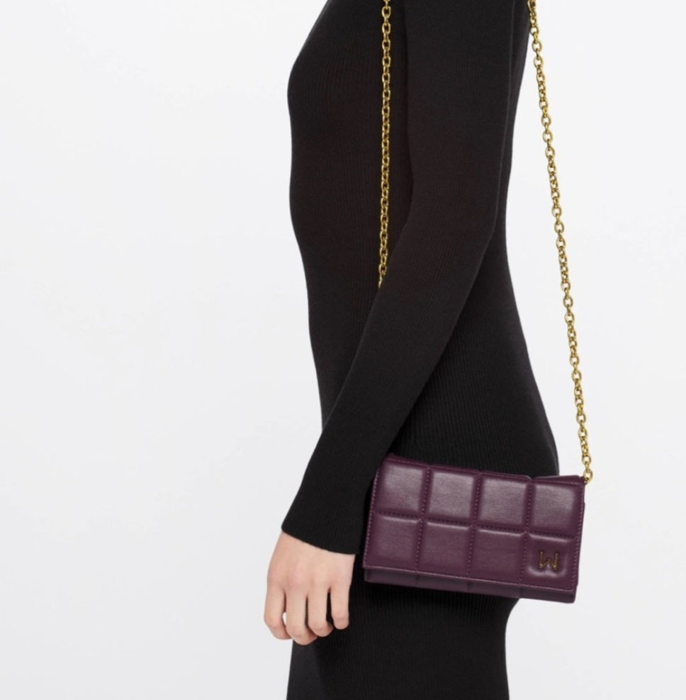 House of Want Silver Vegan Chain Crossbody