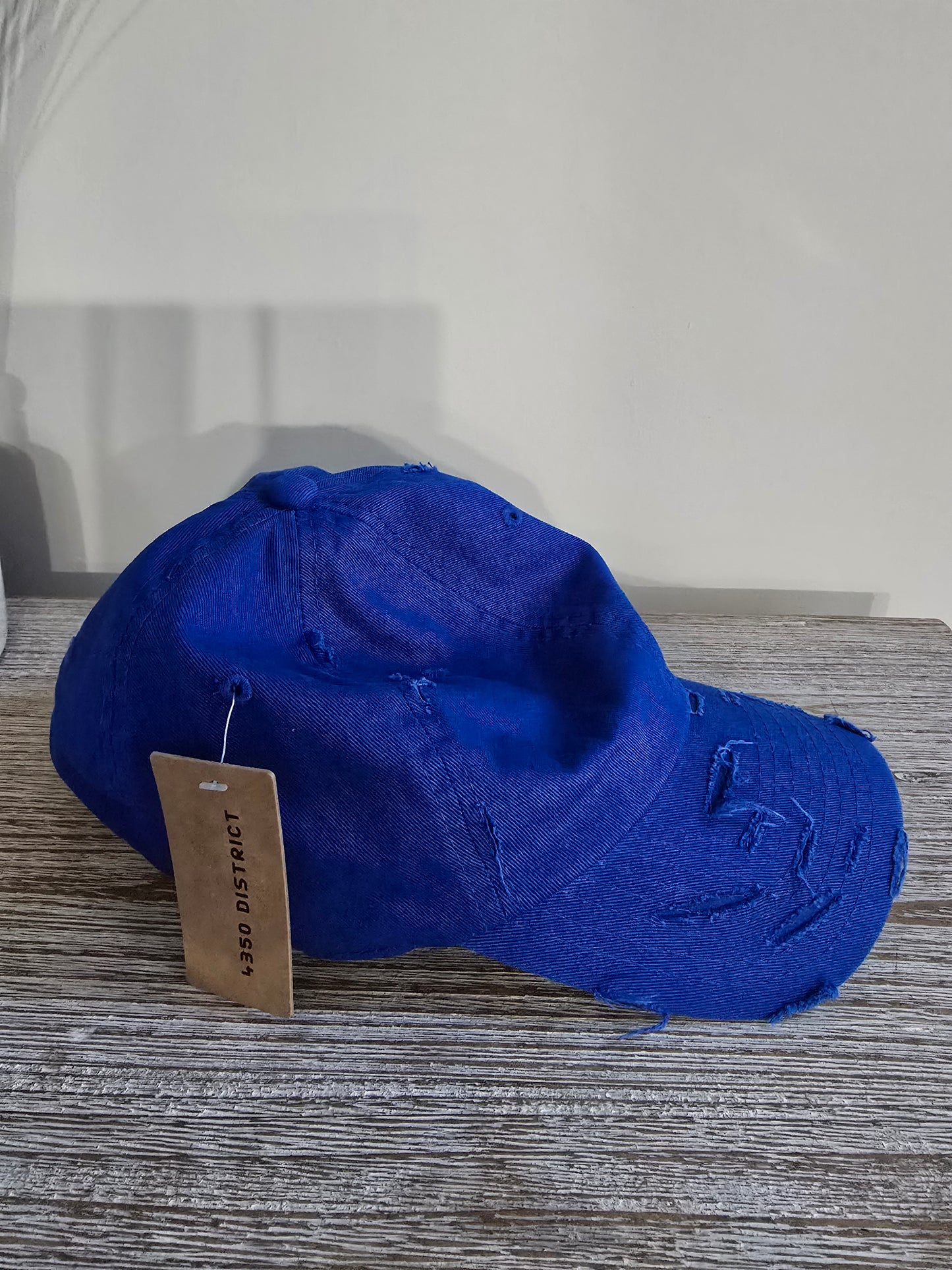 4350 District Distressed Blue Cap