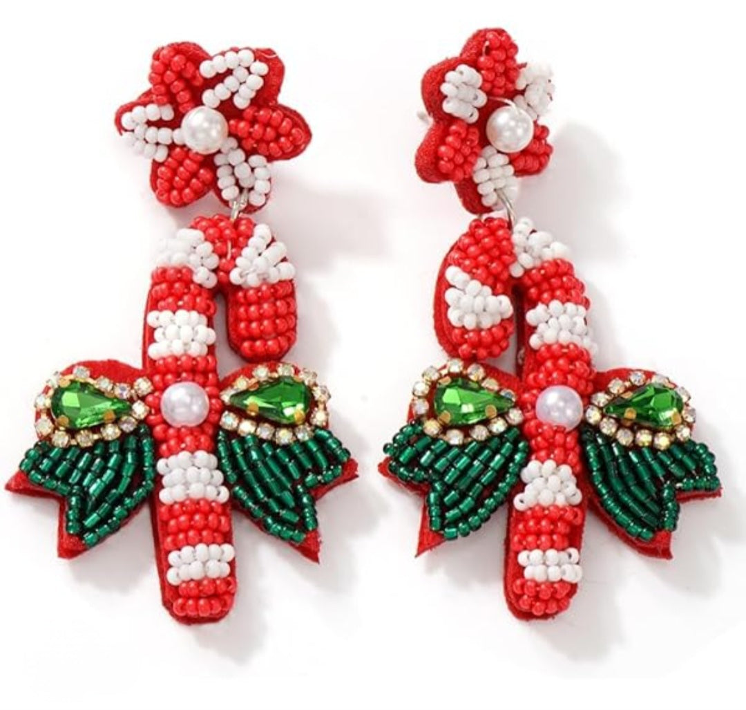 Simply Southern Candy Cane Earrings