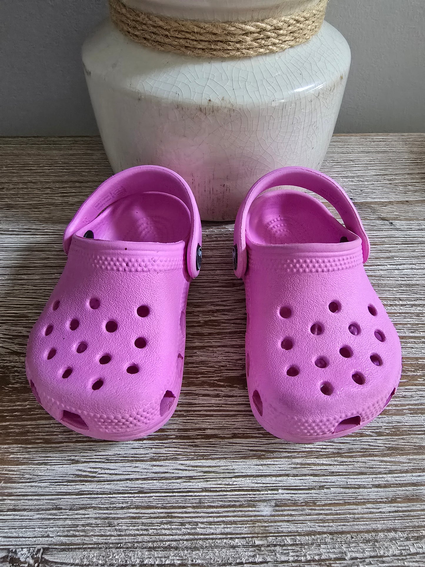 Crocs Pink Infant Sz 2/3