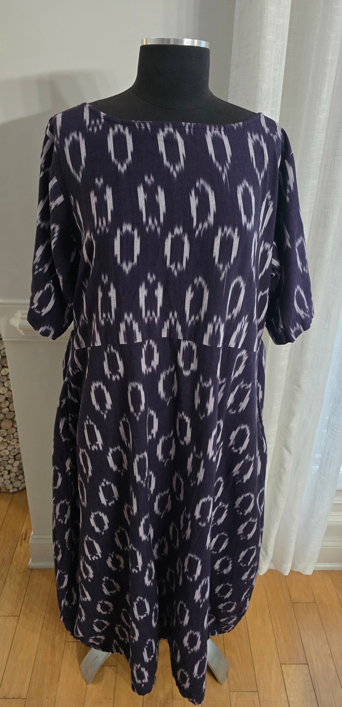 Indophilia Linen Dress Sz 2X