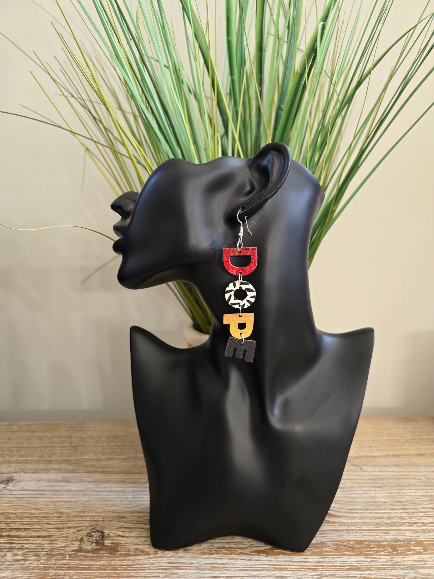 DOPE Multi Red Earrings