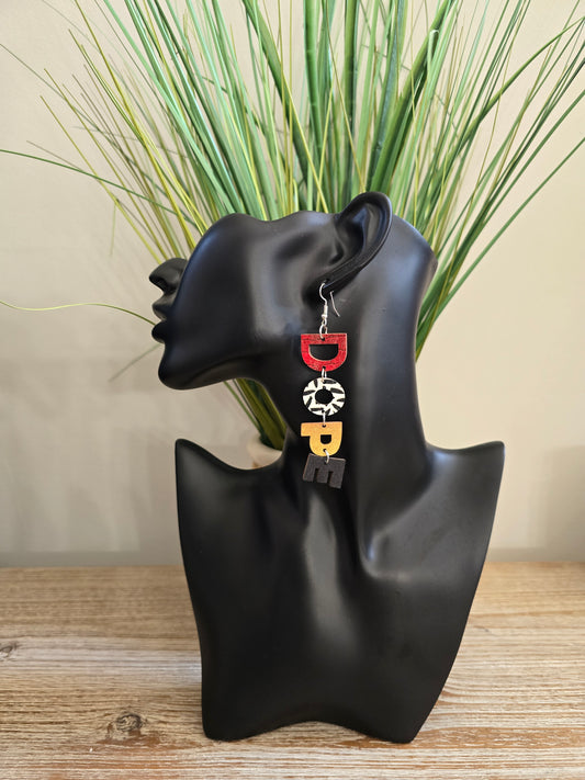 DOPE Multi Red Earrings