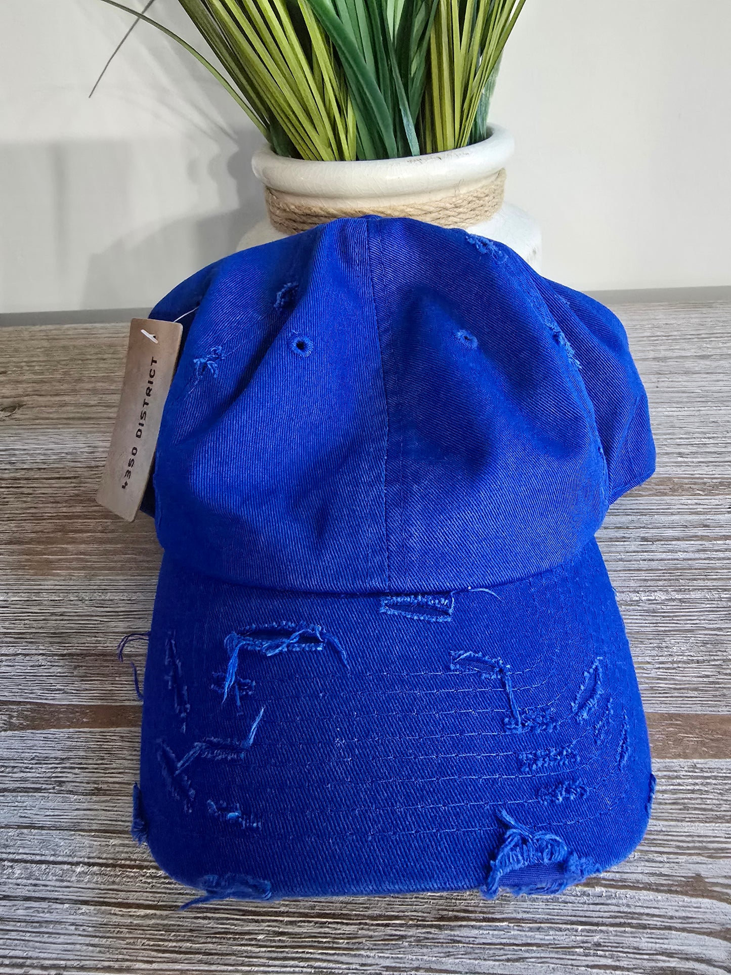 4350 District Distressed Blue Cap