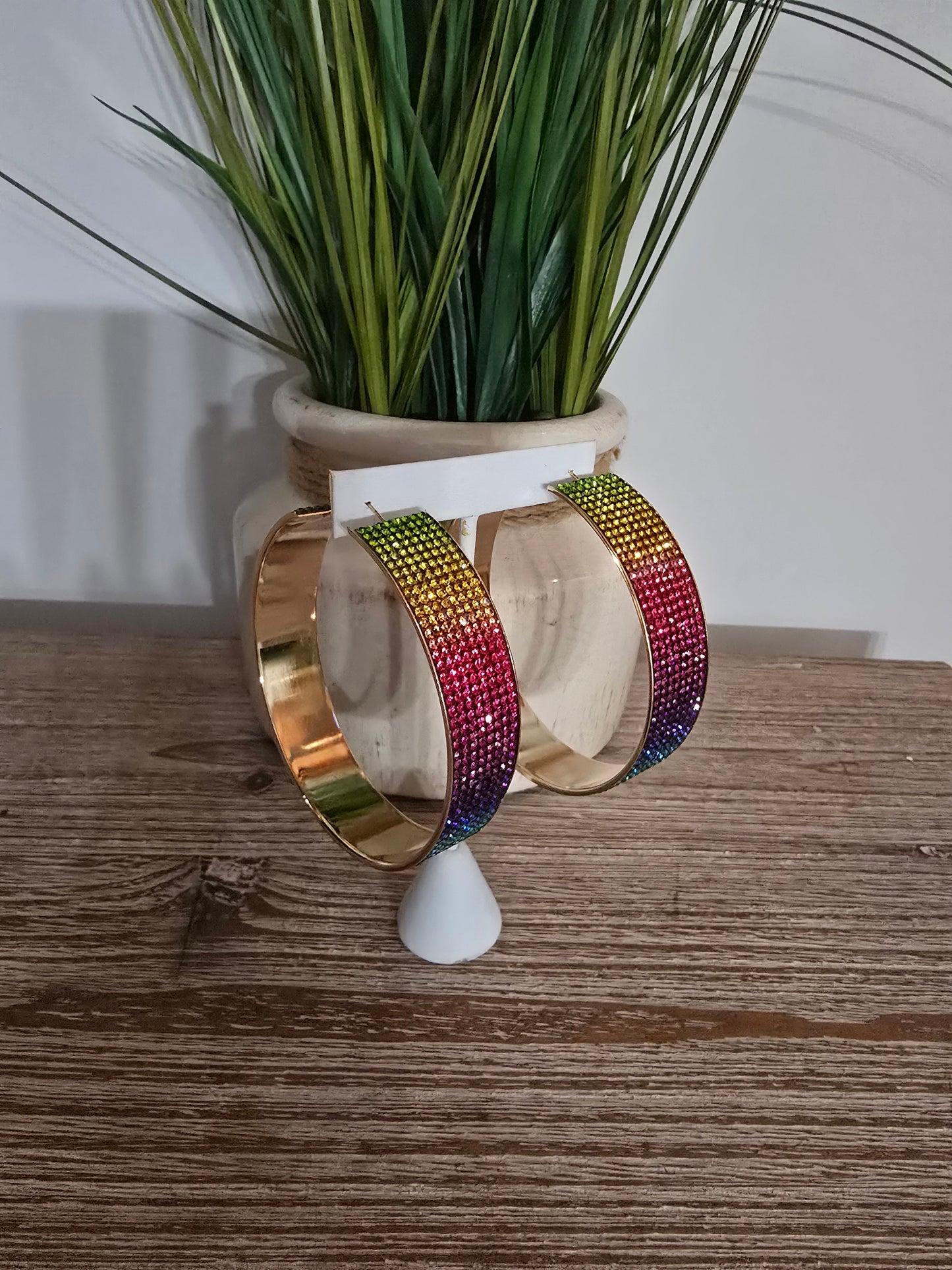 Rainbow Bling Hoop