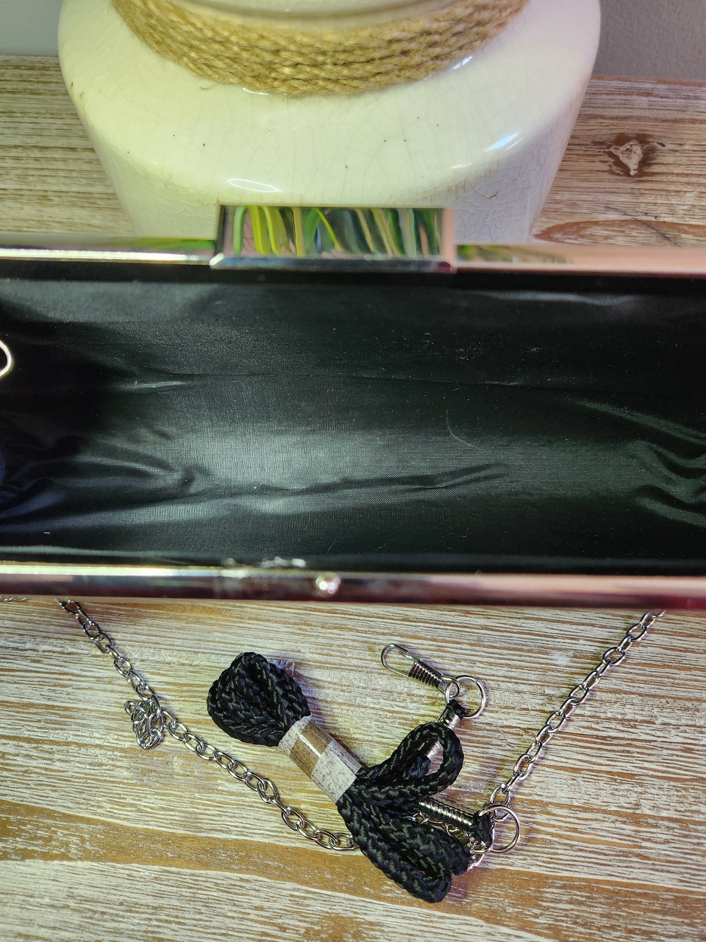 Black Shimmery Clutch
