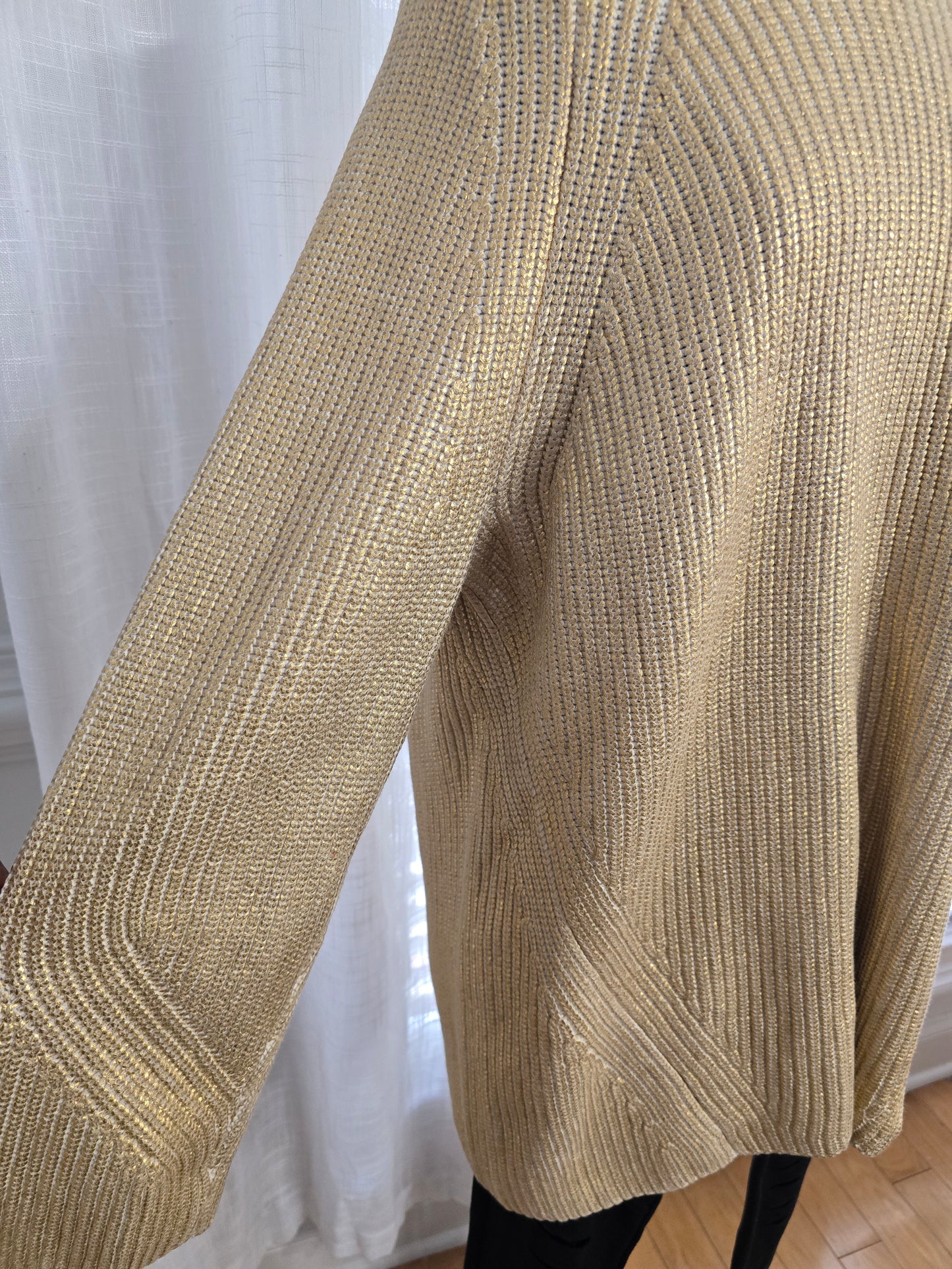 Express Gold Oversized Sweater Sz L